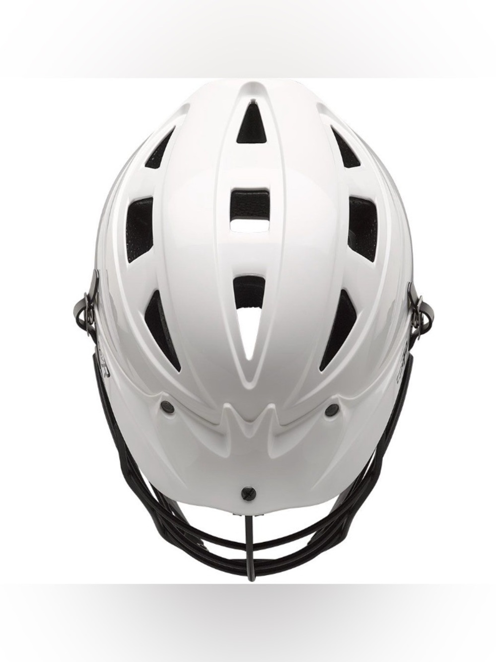 Cascade CPV-R Lacrosse Helmet in White with black mask - Picture 3 of 13
